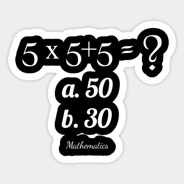 Mathematics Sticker by MAU_Design